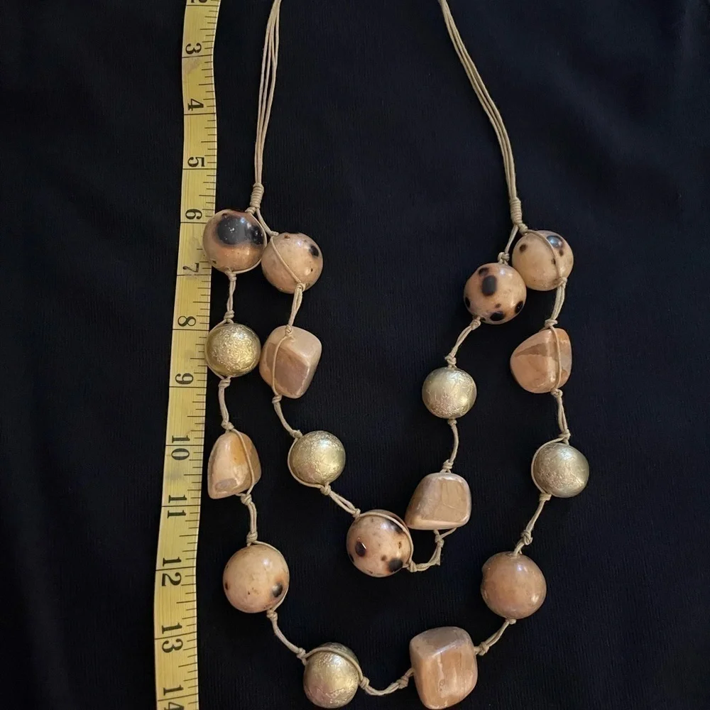 Double vintage statement necklace